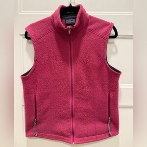 Patagonia Synchilla Fleece Vest Pink Full Zip Women’s Medium